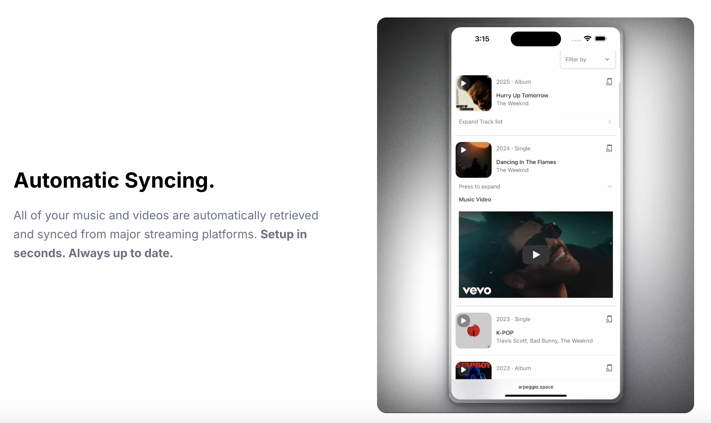 Média Arpeggio.space - Plateforme de marketing musicale, automatise votre présence en ligne 3