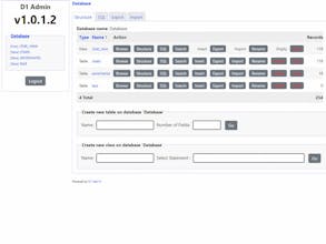 D1Admin gallery image