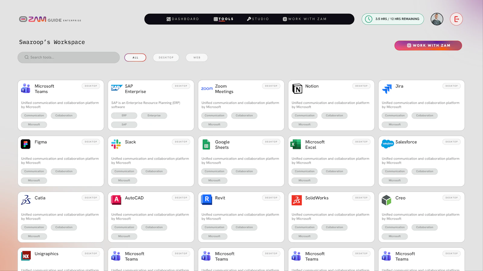 Crezam screenshot 2