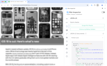 Site Inspector gallery image