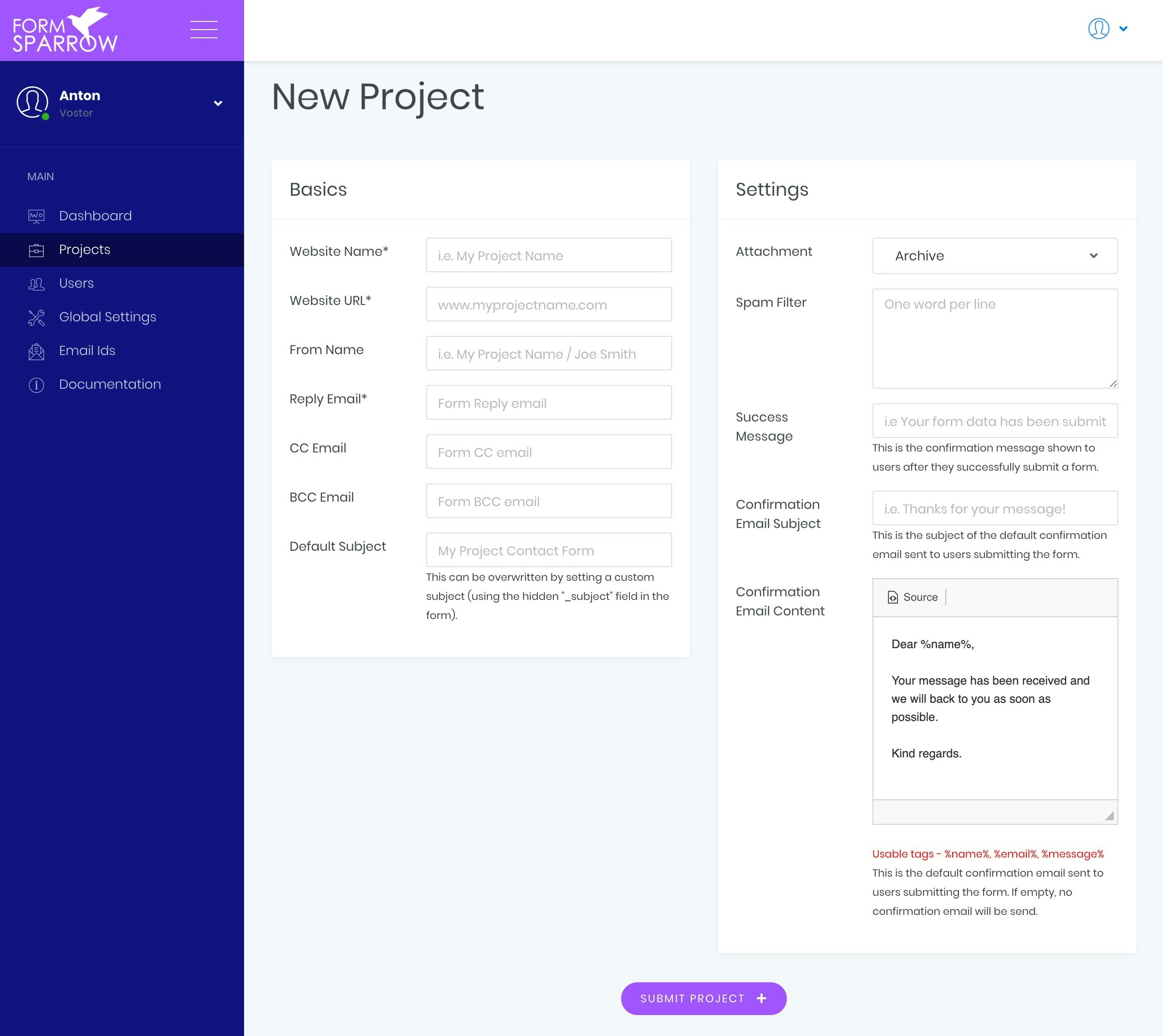 Form Sparrow gallery image