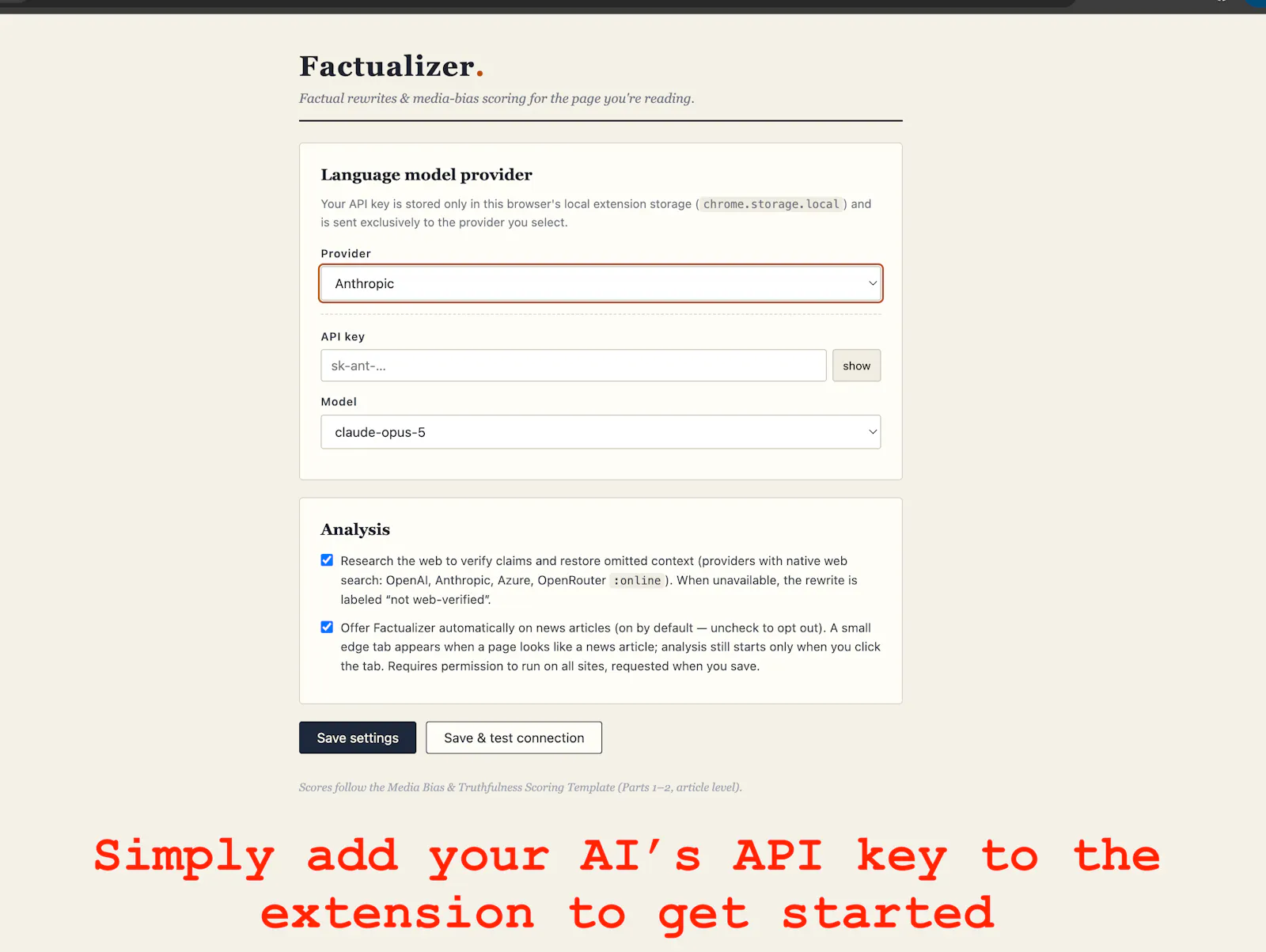Factualizer screenshot 3