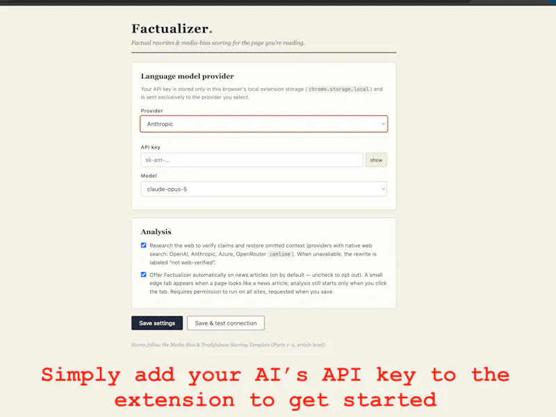 Factualizer screenshot 3