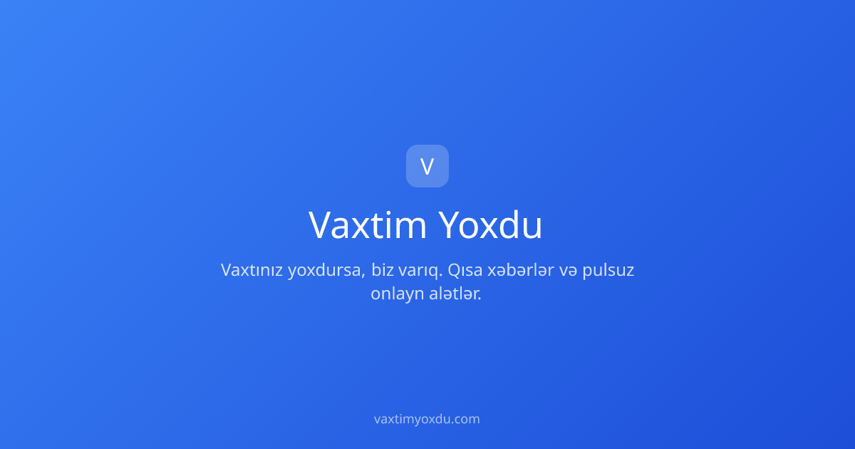 VaxtimYoxdu gallery image