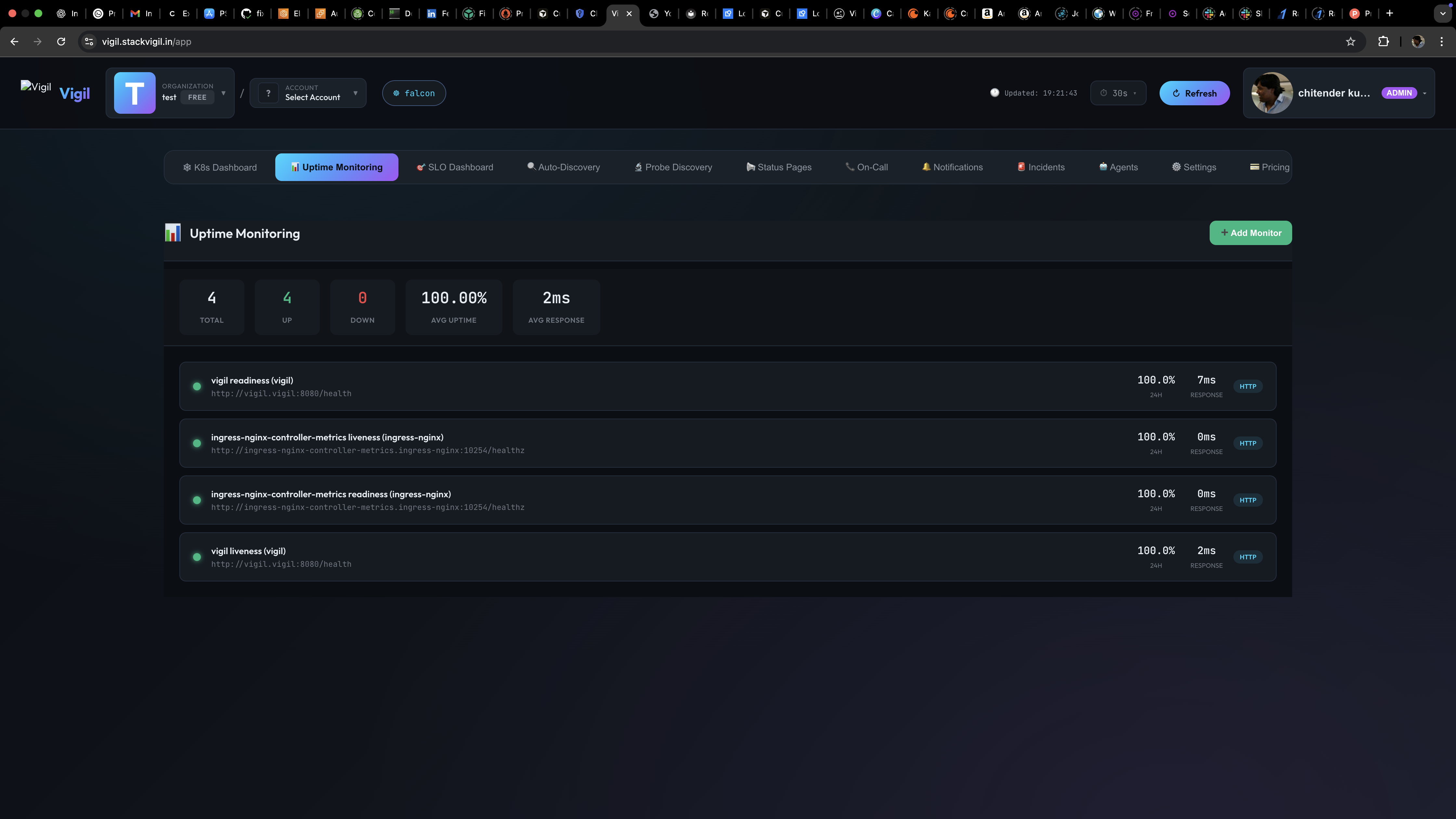 Vigil - Screenshot 4 showing product features and functionality