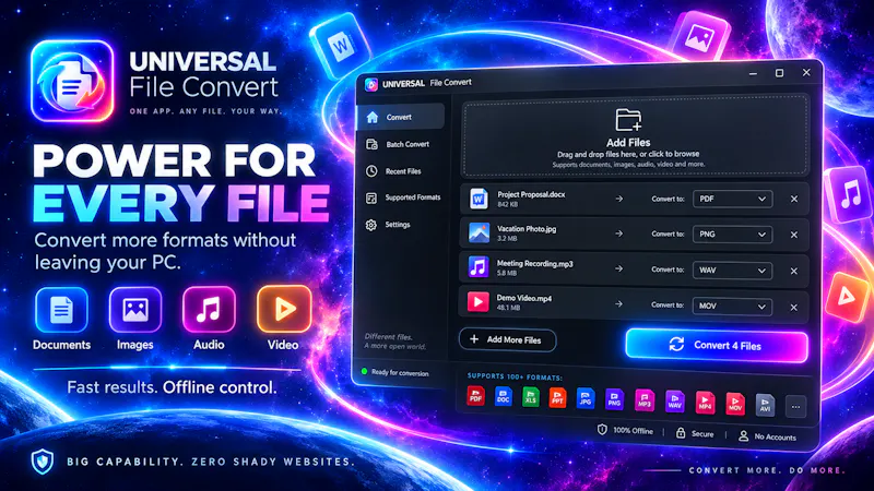 UNIVERSAL File Converter screenshot 4