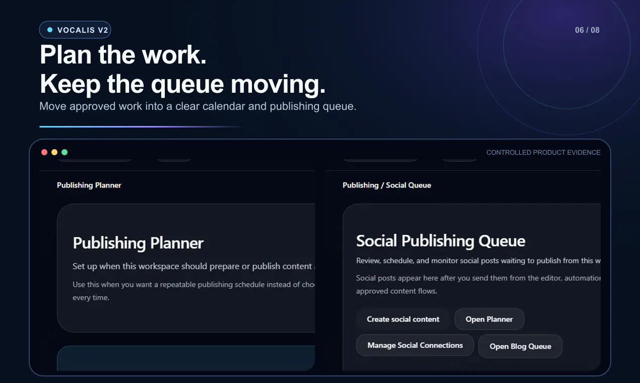 Vocalis V2: Connected Content Workflow gallery image
