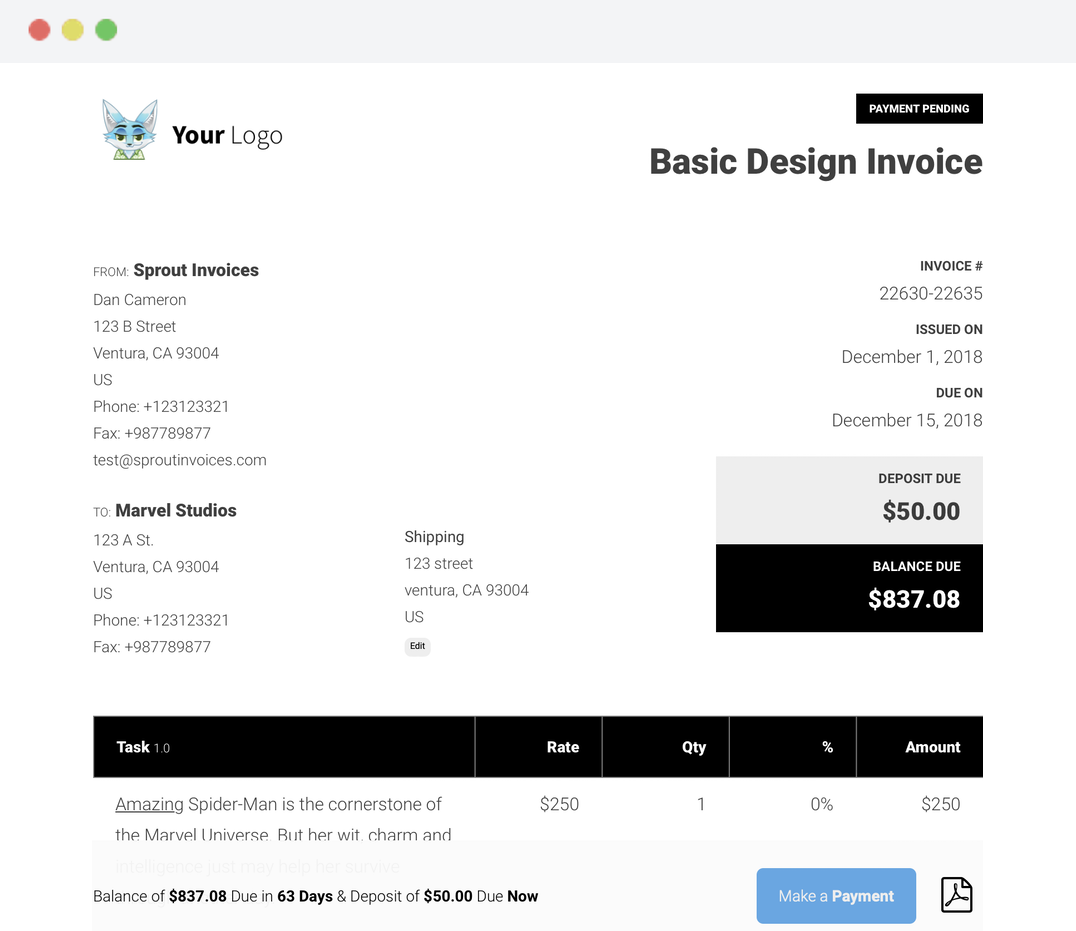Sprout Invoices gallery image