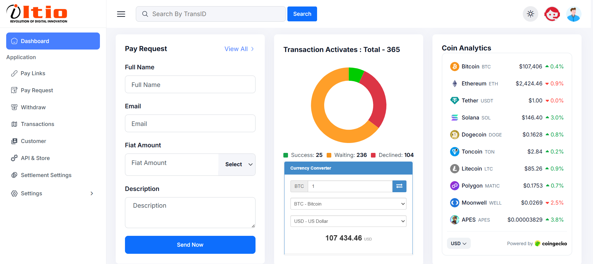 Crypto payment gateway gallery image