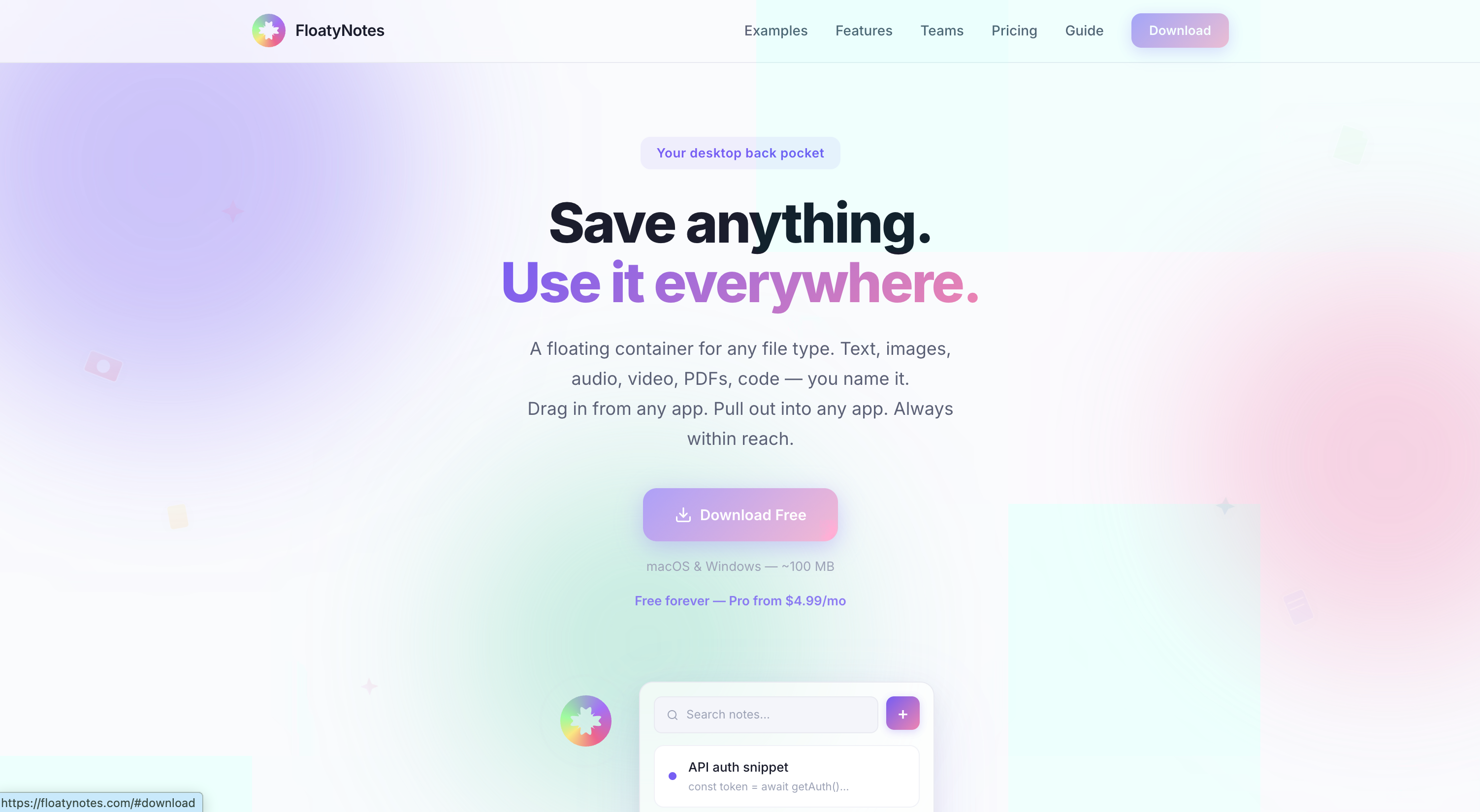 FloatyNotes — Your Desktop Back Pocket gallery image