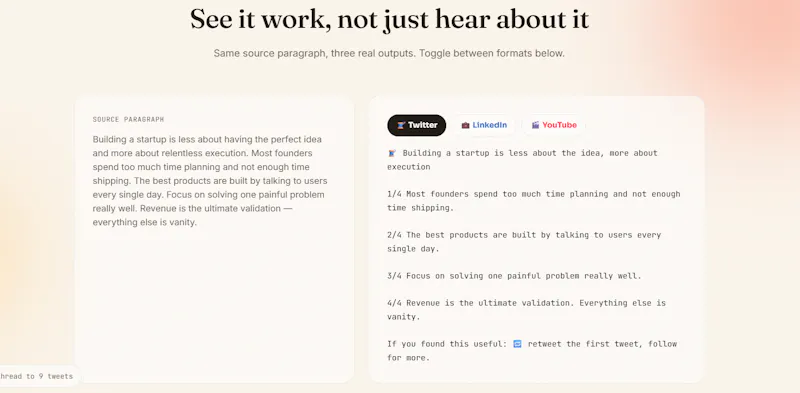 Repurpose screenshot 3