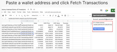 Crypto2Sheet gallery image