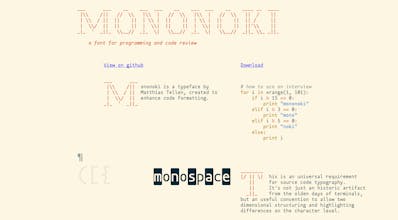 Mononoki Typeface gallery image