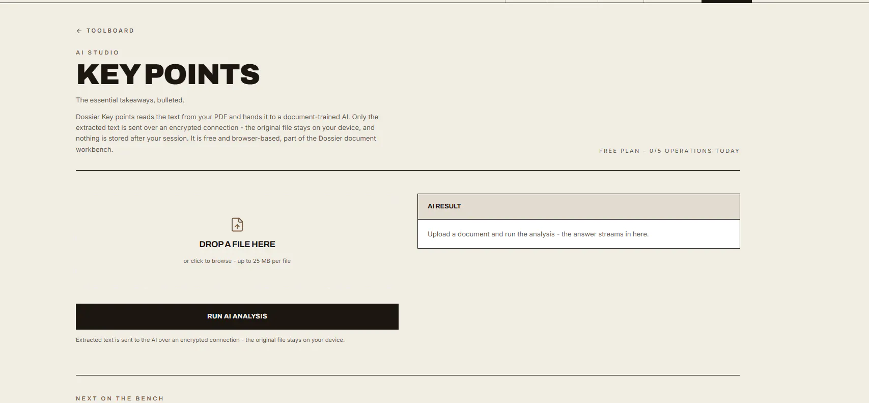 Dossier screenshot