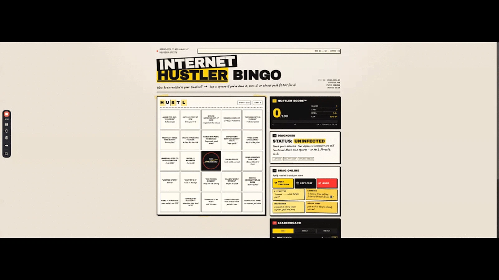 Internet Hustler Bingo screenshot 1 (video preview)