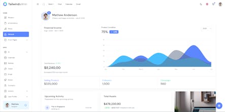 Tailwindadmin gallery image