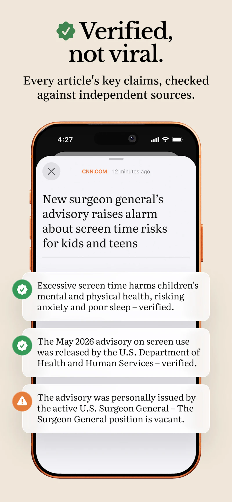 Factual — your personal news app screenshot 3