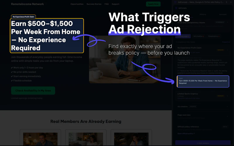 AdComply screenshot 2