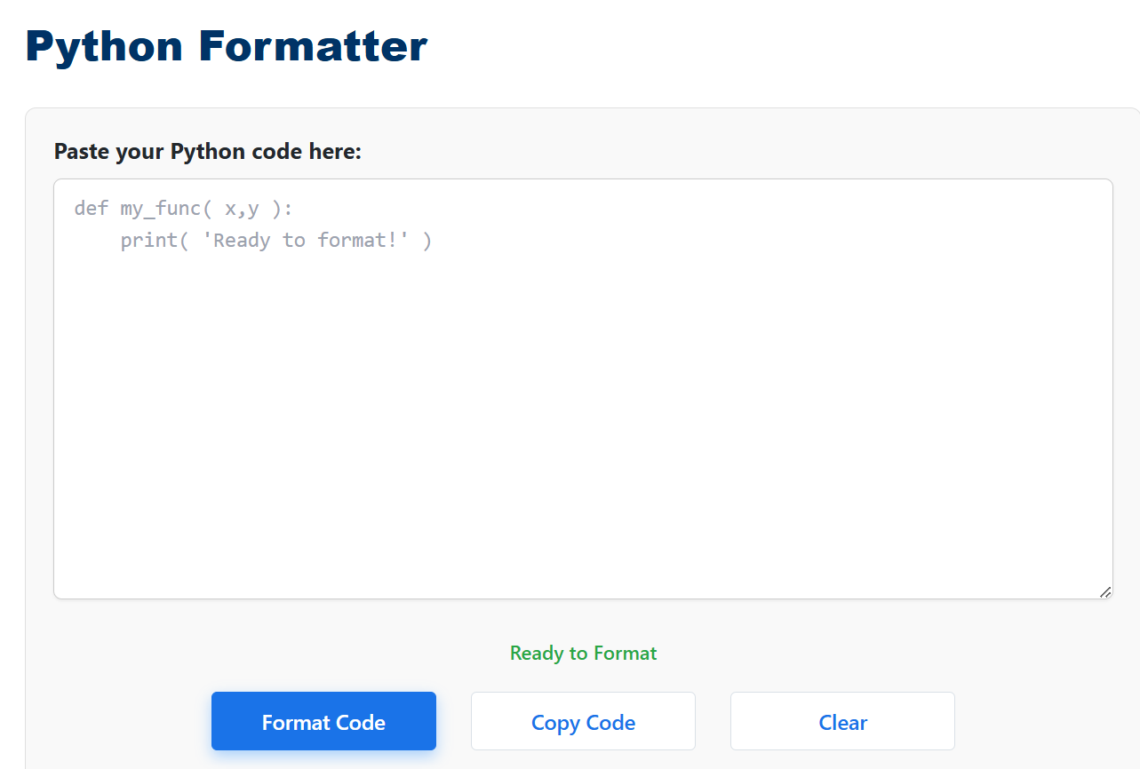 Best Python Formatter Online  gallery image