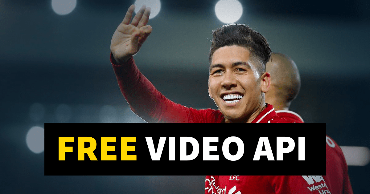 Free API for football (soccer) videos