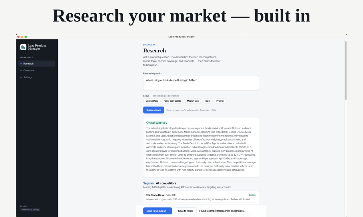 Lazy Product Manager gallery image