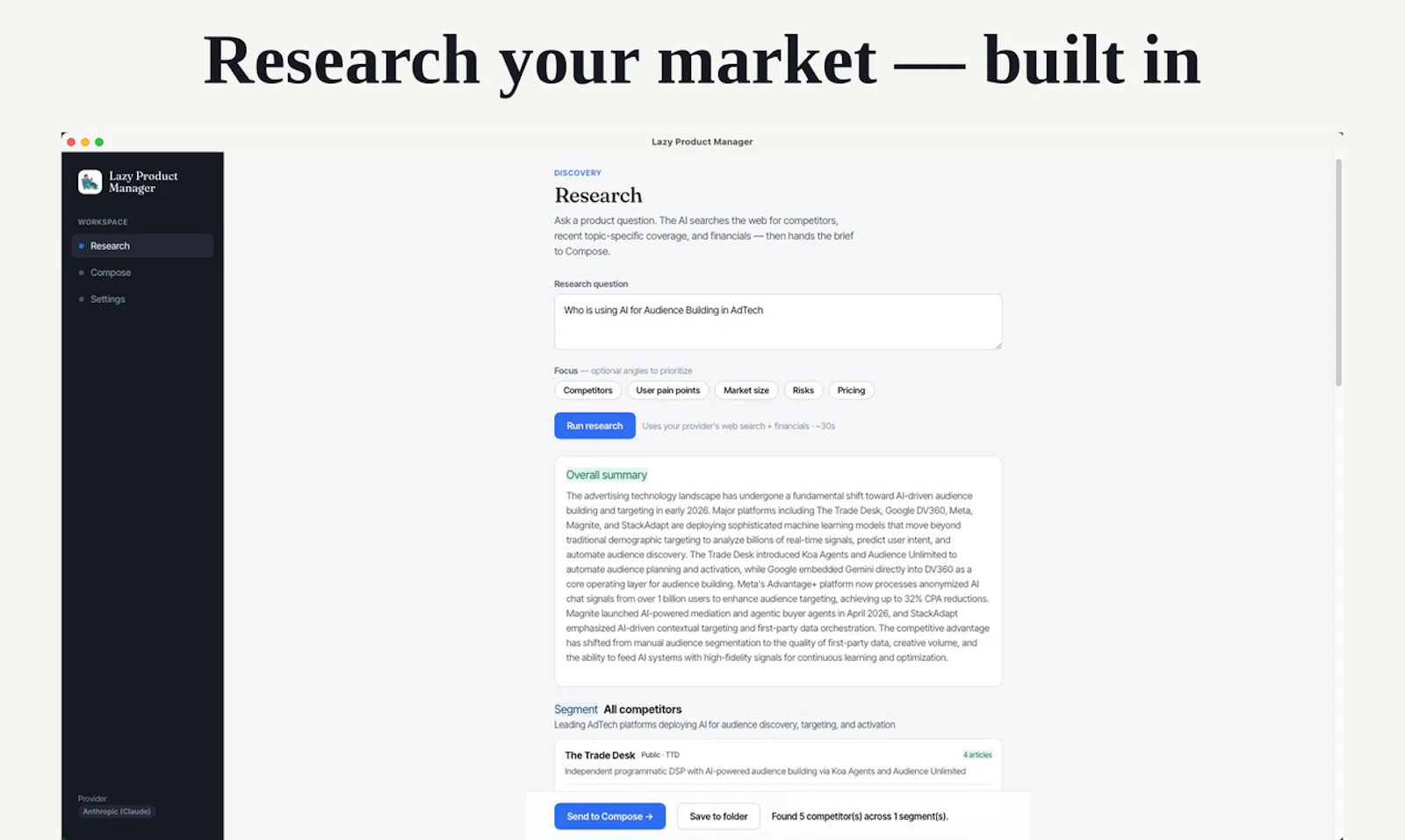 Lazy Product Manager screenshot 3