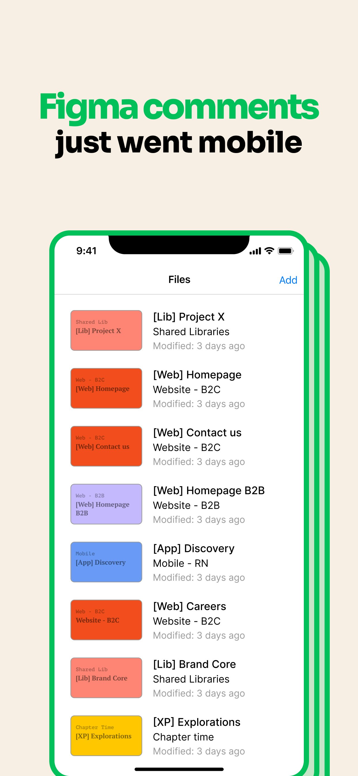 Figma Comments on Mobile (Unpublished) gallery image