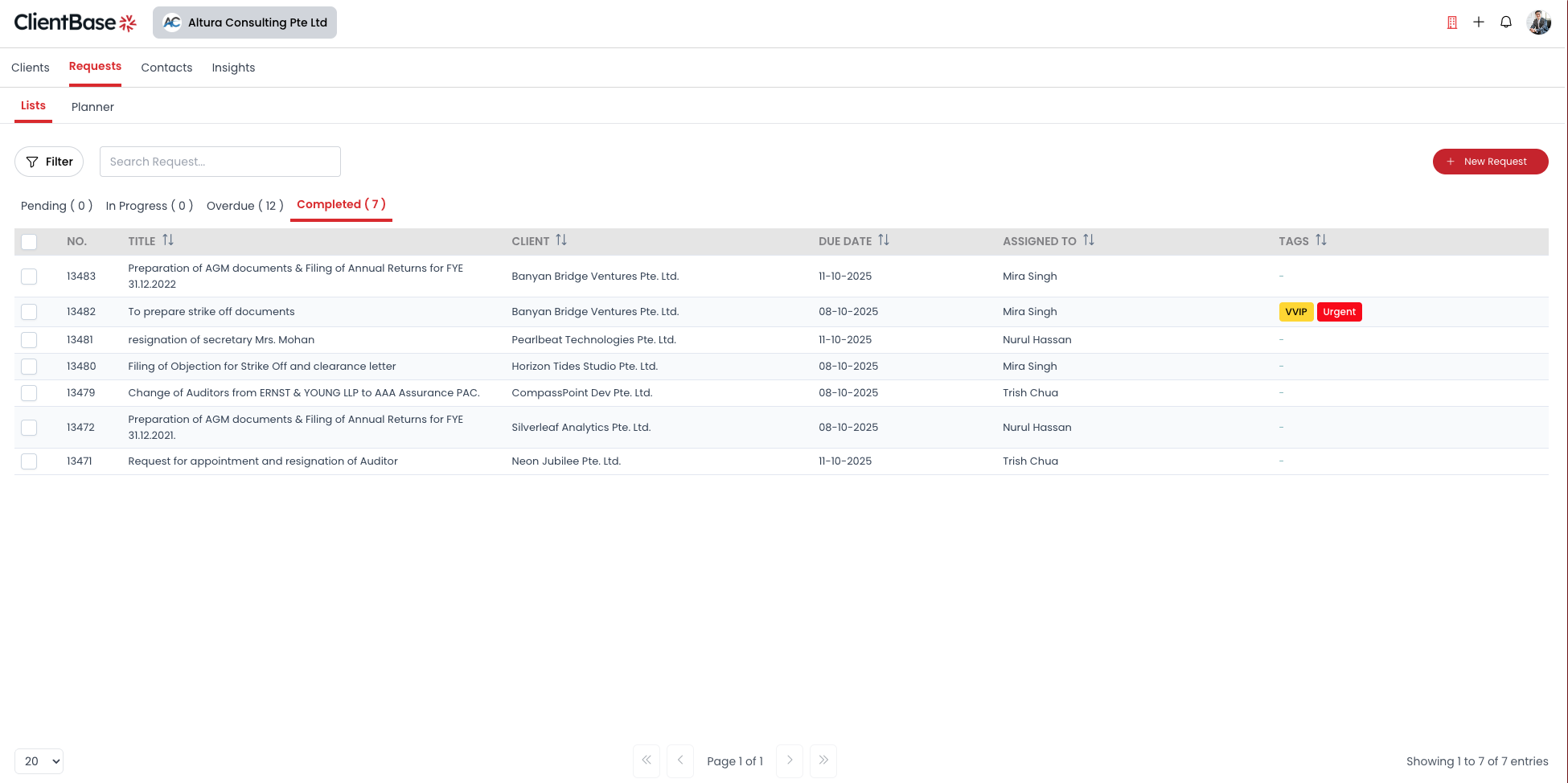ClientBase - Screenshot 3 showing product features and functionality
