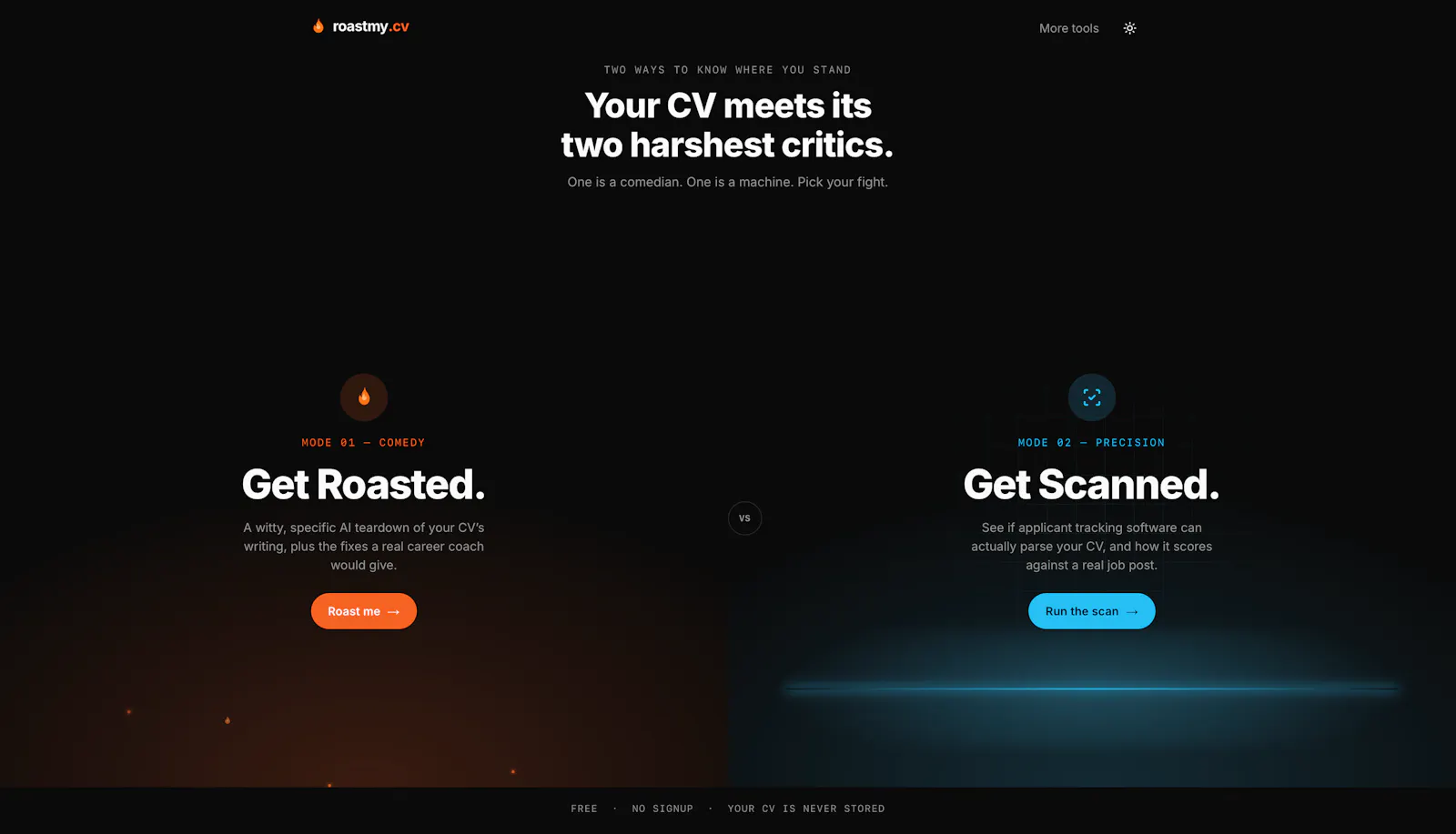 roastmy.cv screenshot 1