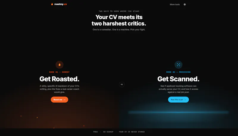 roastmy.cv screenshot 1