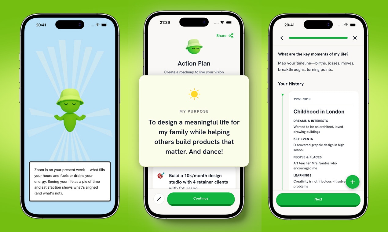 Lifemap - Find Your Purpose - Screenshot 2 showing product features and functionality