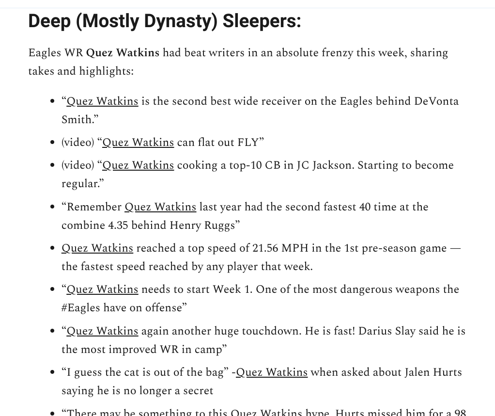 The Fantasy Football Newsletter gallery image