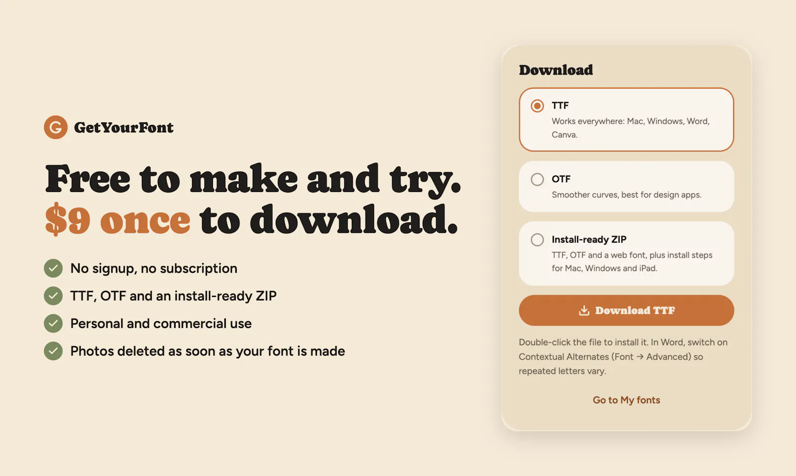 GetYourFont screenshot 5