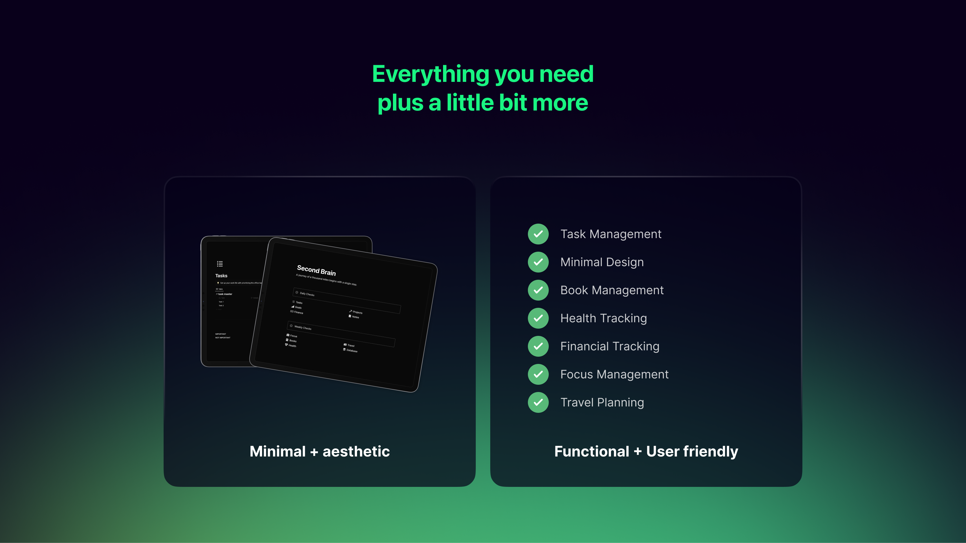 Second Brain Notion Template gallery image