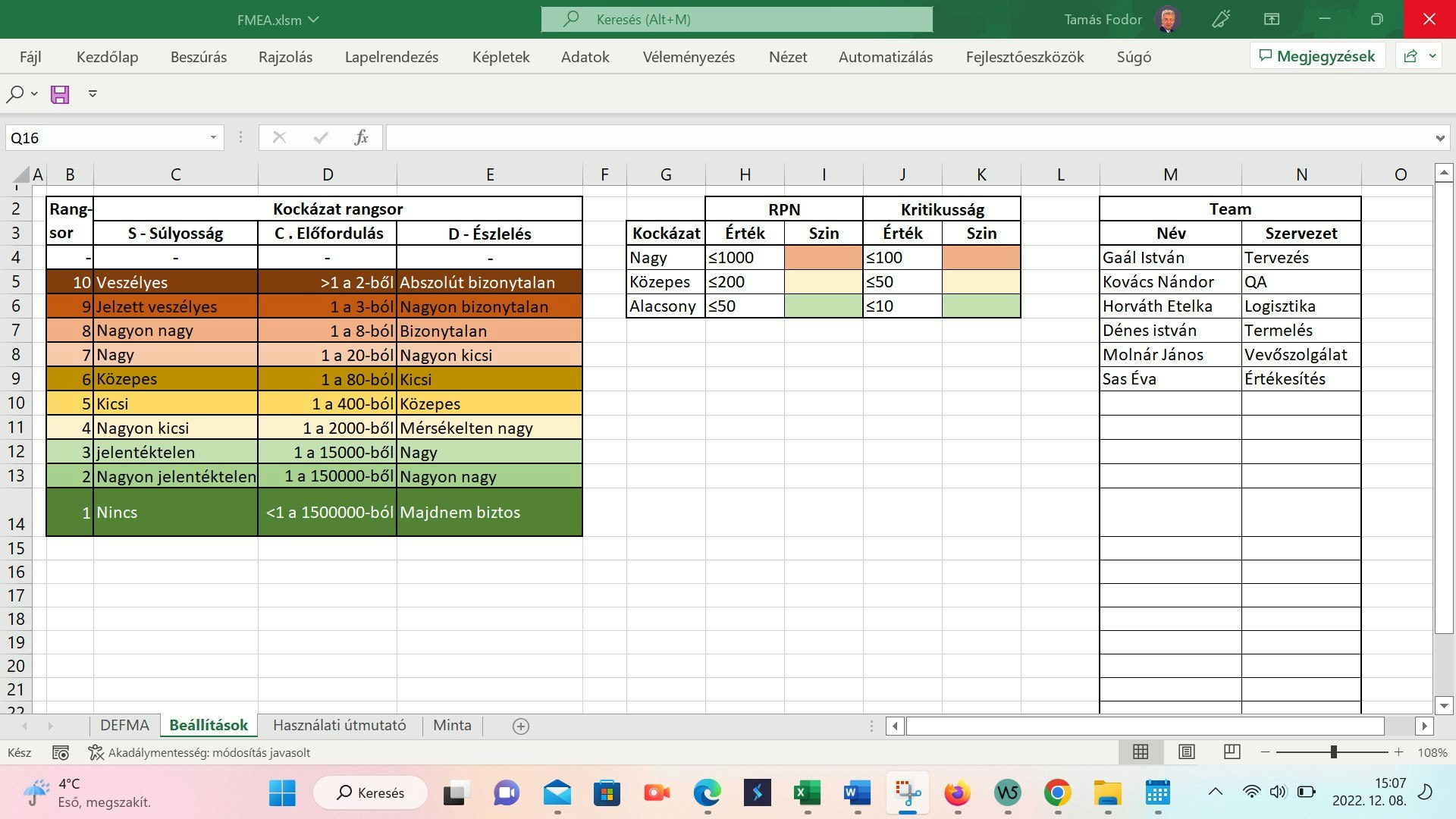 FMEA Excel template - This Excel template helps the FMEA process media 3