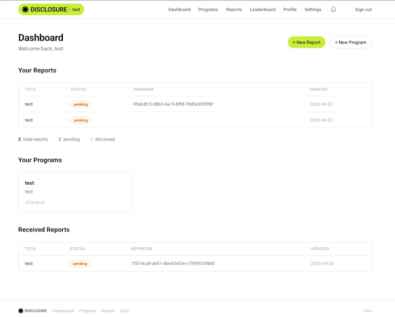 DISCLOSURE screenshot 3