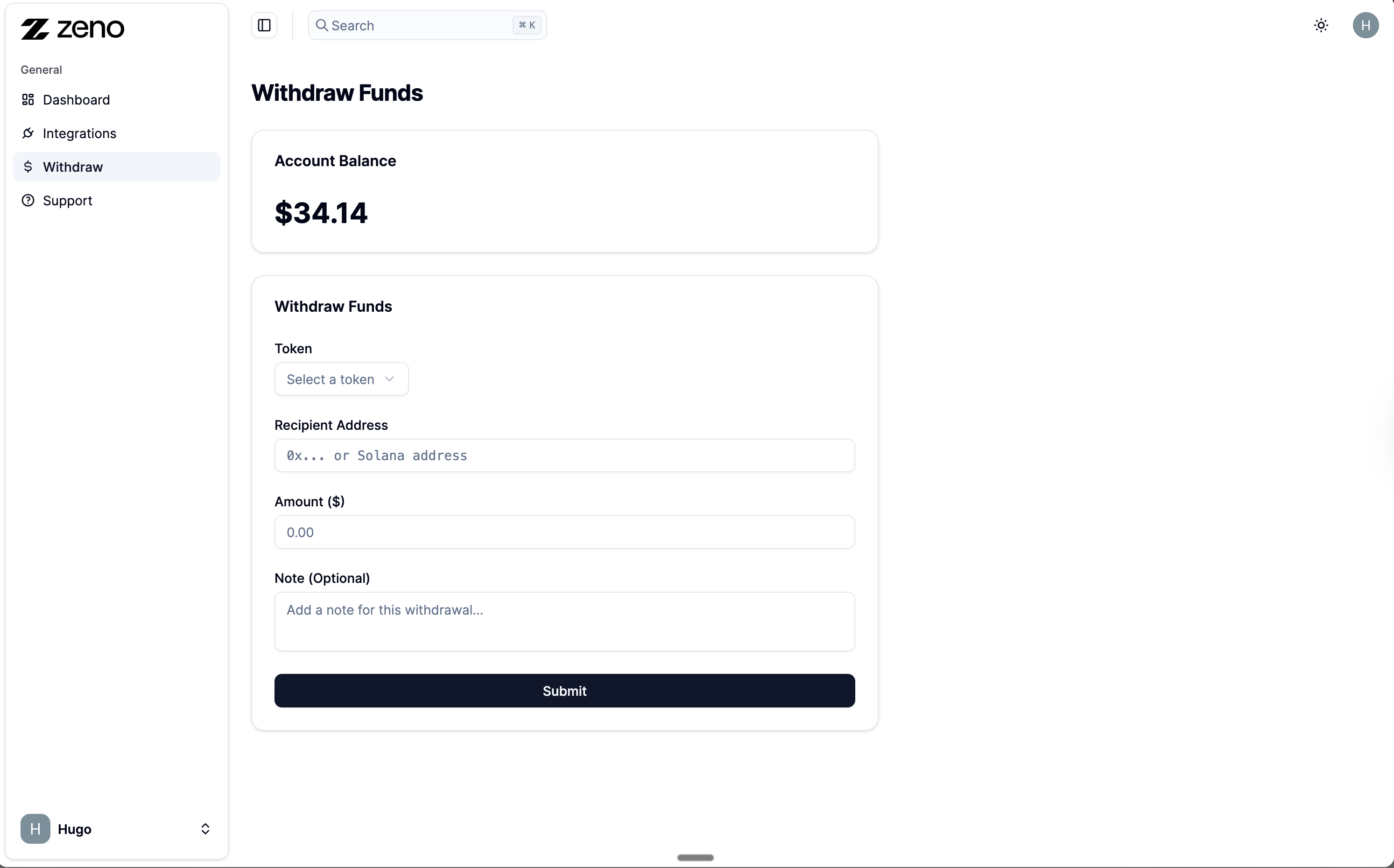 Zeno Bank - Screenshot 4 showing product features and functionality