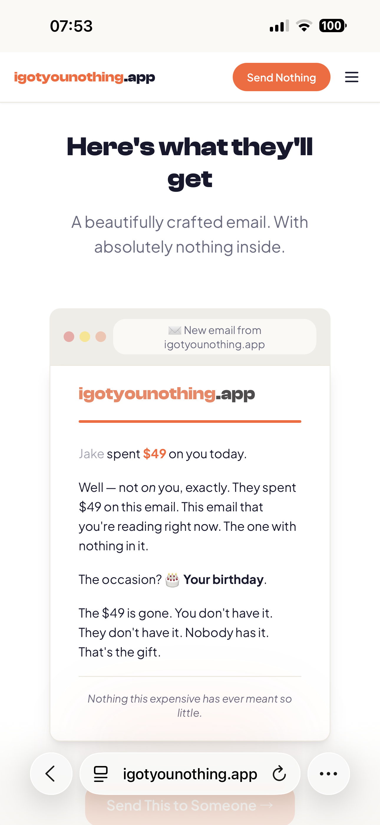 I Got You Nothing gallery image