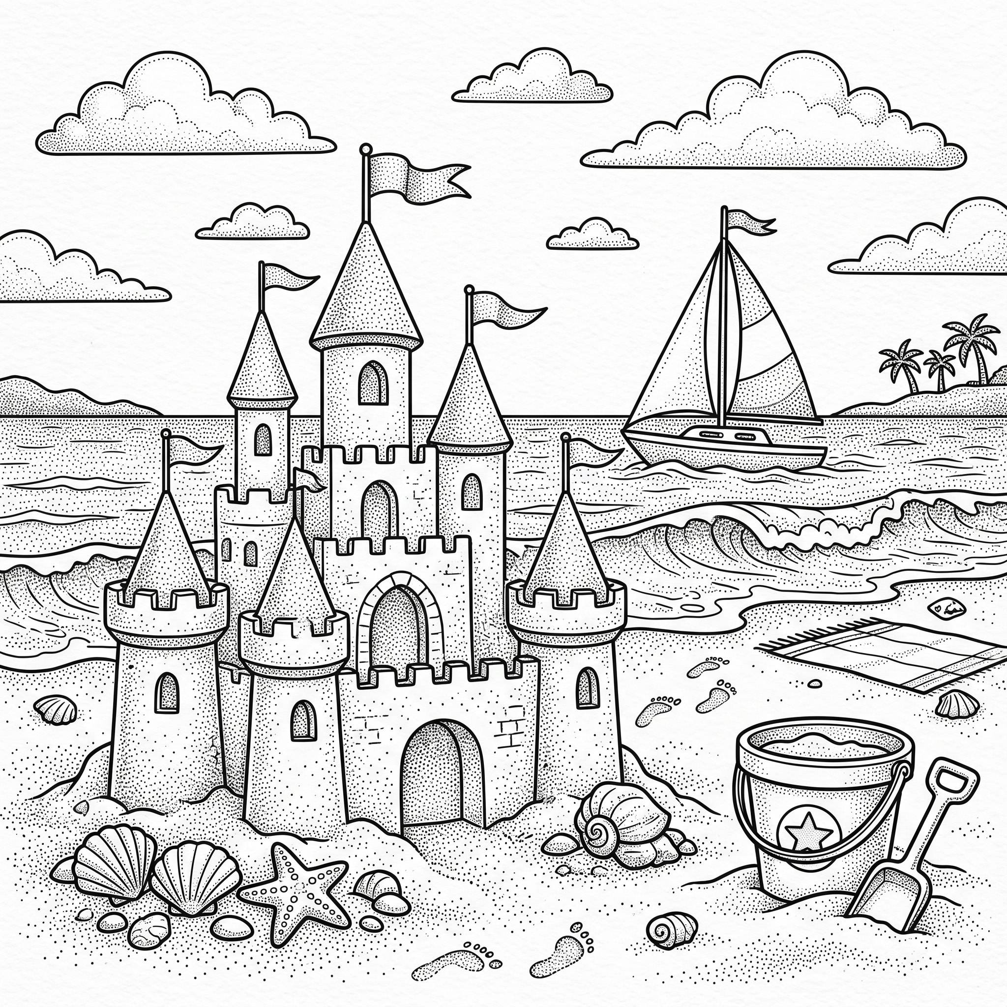 Monochrome Coloring Pages Bundle  gallery image