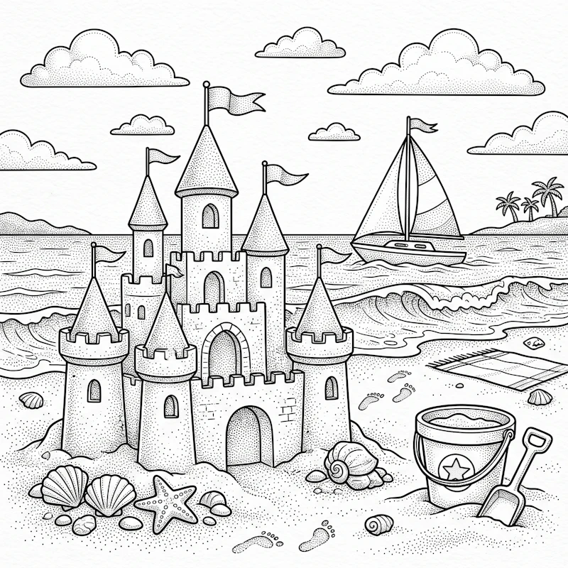 Monochrome Coloring Pages Bundle  screenshot 4