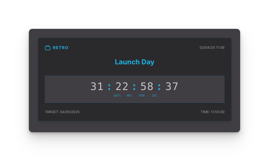 Media LaunchTimer - Buat dan kongsi pemasa pelancaran mudah untuk projek anda yang seterusnya 4