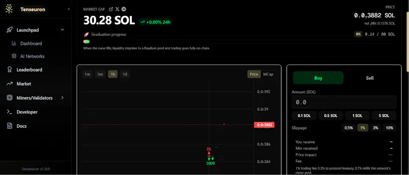 Decentralized AI Protocol/Launchpad screenshot 3