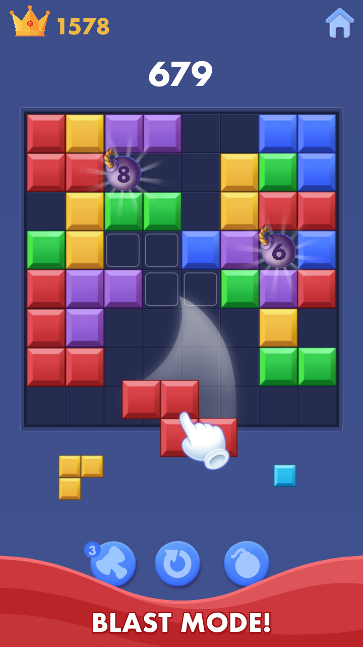 Block Puzzle - Color Blast - Заблокировать головоломку!Поездка в расслабление с каждым цветным взрывом! медиа 6