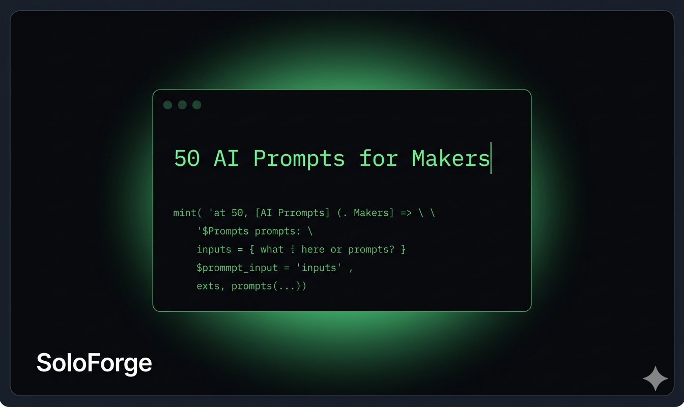 50 AI Prompts for Makers gallery image