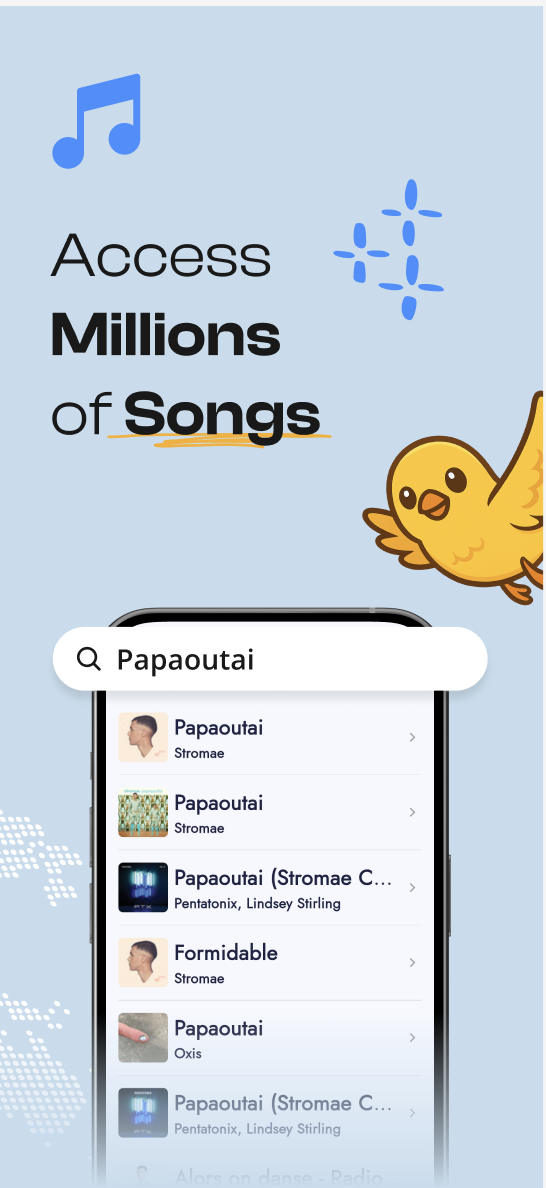 Canary – Learn Language Through Music - Screenshot 4 showing product features and functionality