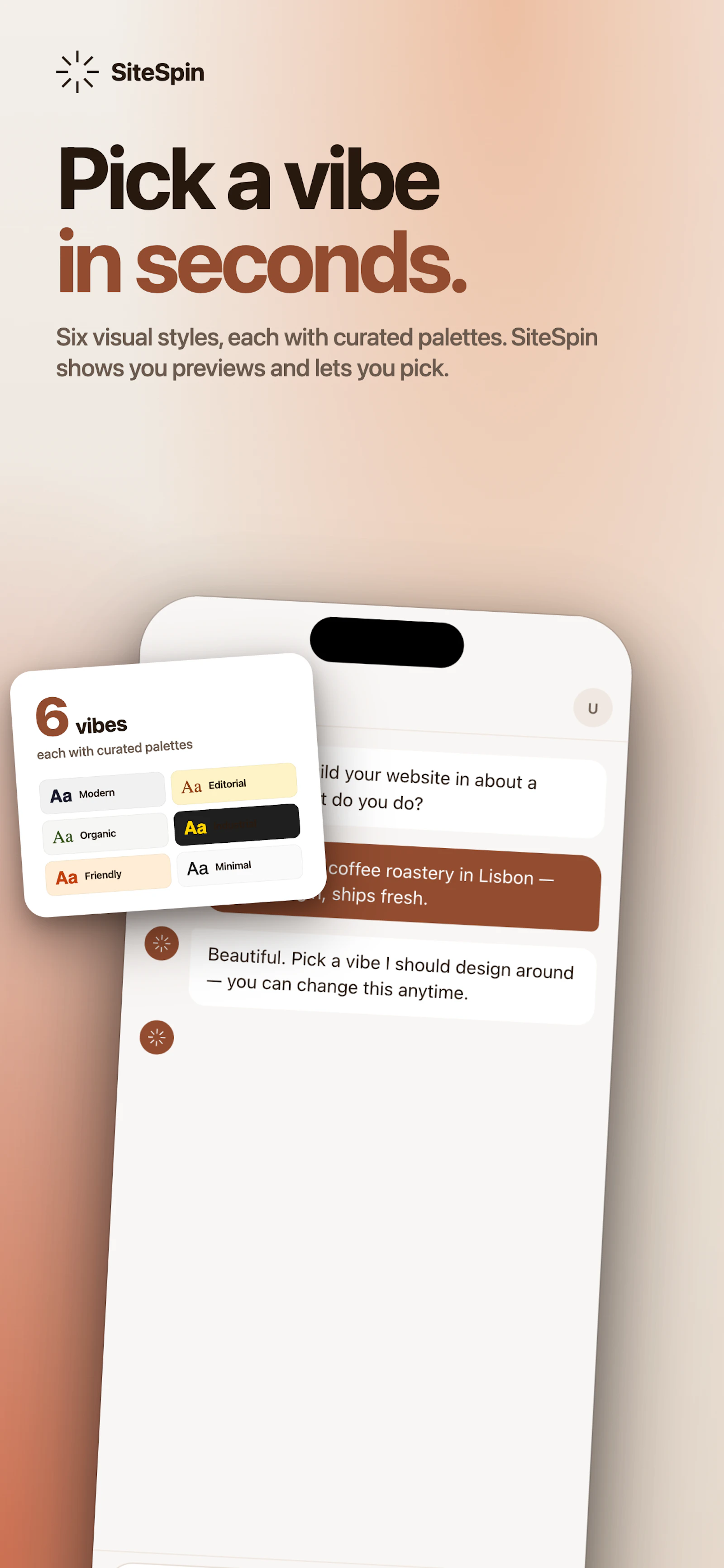 SiteSpin - AI Website Builder screenshot 2
