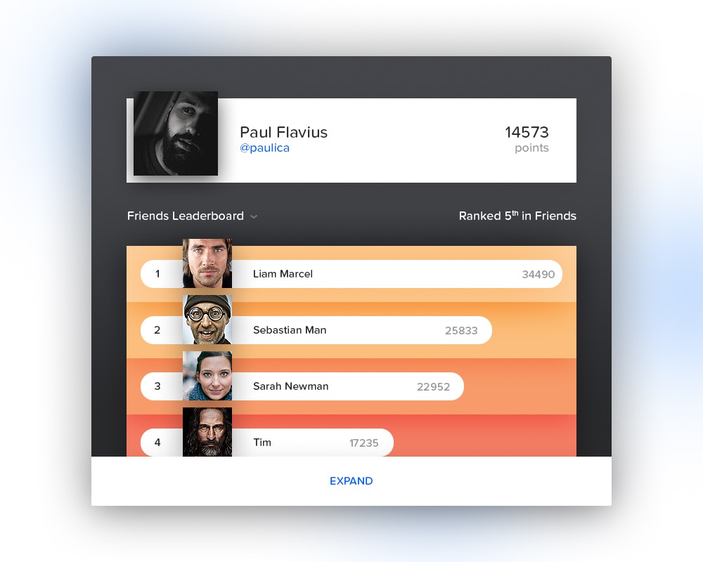 100 Days UI gallery image
