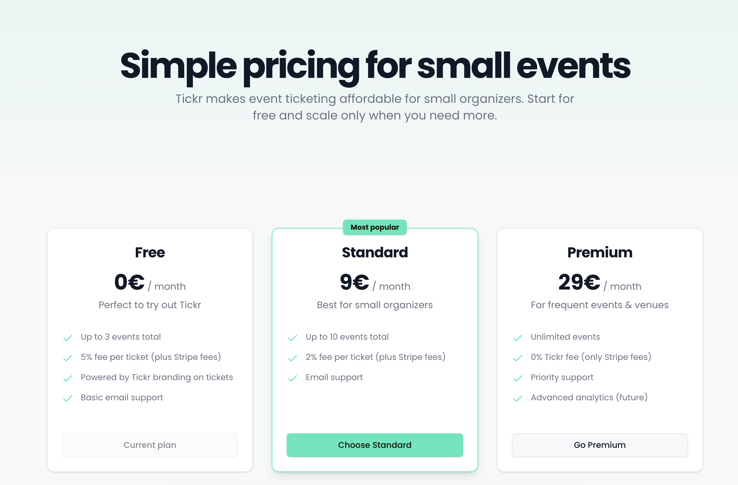 Tickr - Screenshot 2 showing product features and functionality