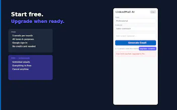 LinkedMail AI - Cold Email Generator gallery image