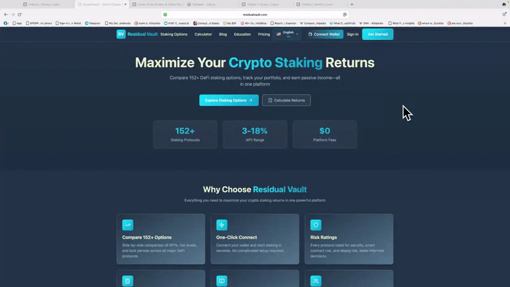 Residual Vault - 1 Stop Shop for Staking